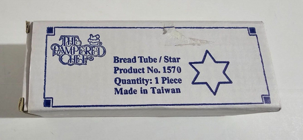 The Pampered Chef Bread Tube - Star # 1570 New Open Box in Original Packaging